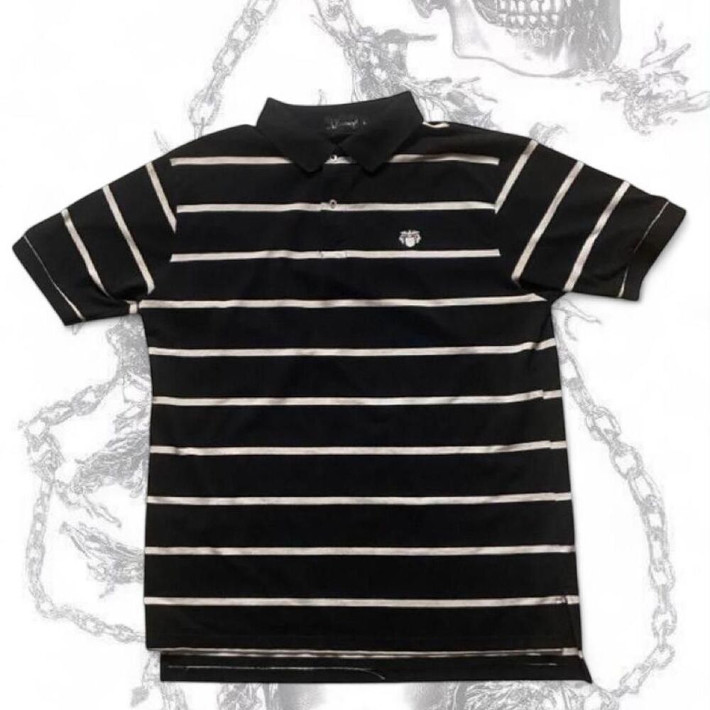 Unbranded Men's Black and Navy Polo-shirts